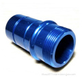 Stainless Steel Fitting, Aluminum Color Anodized Tube Connector